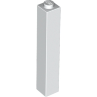Lego kostka (kostička) 1x1x5, bílá (245301)
